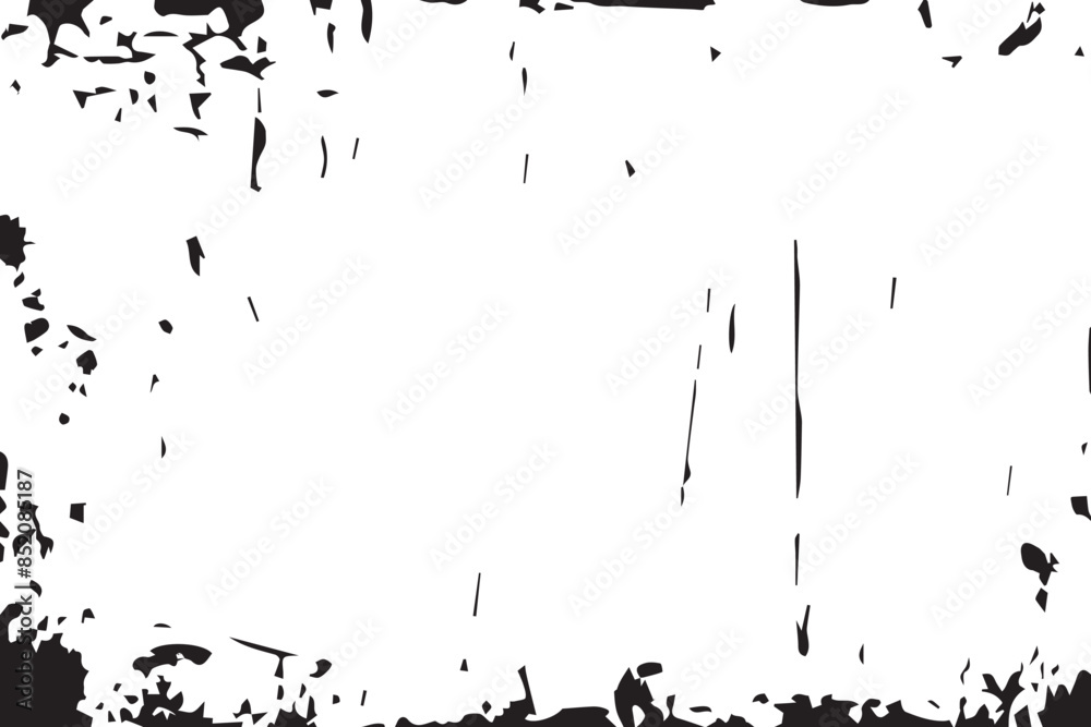 Grunge black and white pattern Monochrome particles abstract texture Background of cracks scuffs chips stains ink spots lines Overlay monochrome black and white vector illustration background texture Grunge black and white pattern Monochrome particles abstract texture Background of cracks scuffs chips stains ink spots lines Overlay monochrome black and white vector illustration background texture