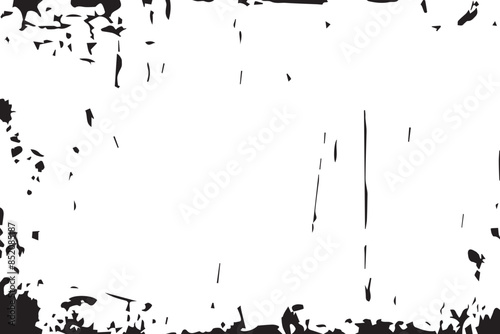 Grunge black and white pattern Monochrome particles abstract texture Background of cracks scuffs chips stains ink spots lines Overlay monochrome black and white vector illustration background texture