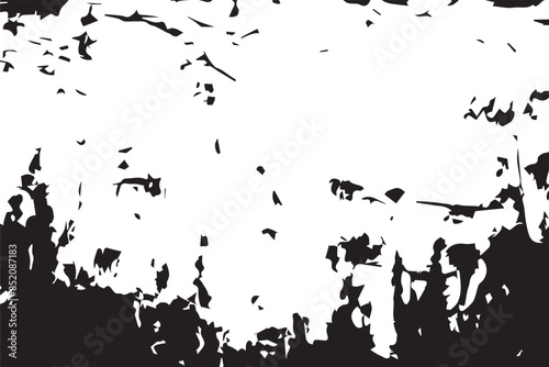 Light Distressed Background Ink Print Distress Background Grunge Texture Vector Overlay monochrome black and white vector illustration background texture