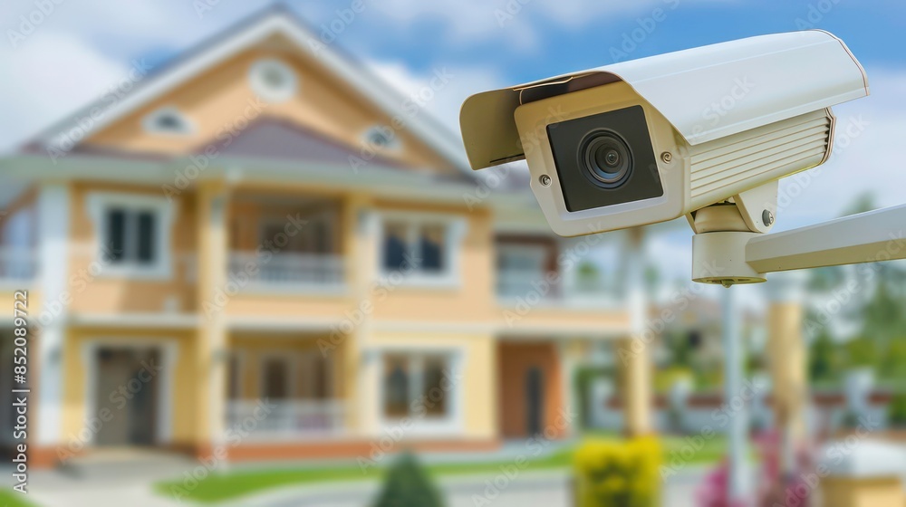 Home security, CCTV Security Camera, Protect your home. Generative AI Home security, CCTV Security Camera, Protect your home. Generative AI