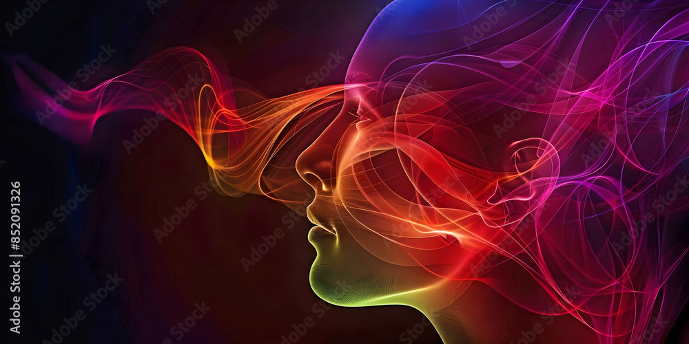 abstract ear head background, ai generated. abstract ear head background, ai generated.
