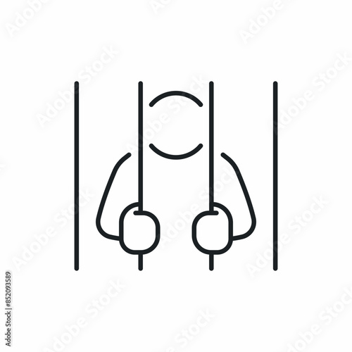prisoner jail prison crime icon