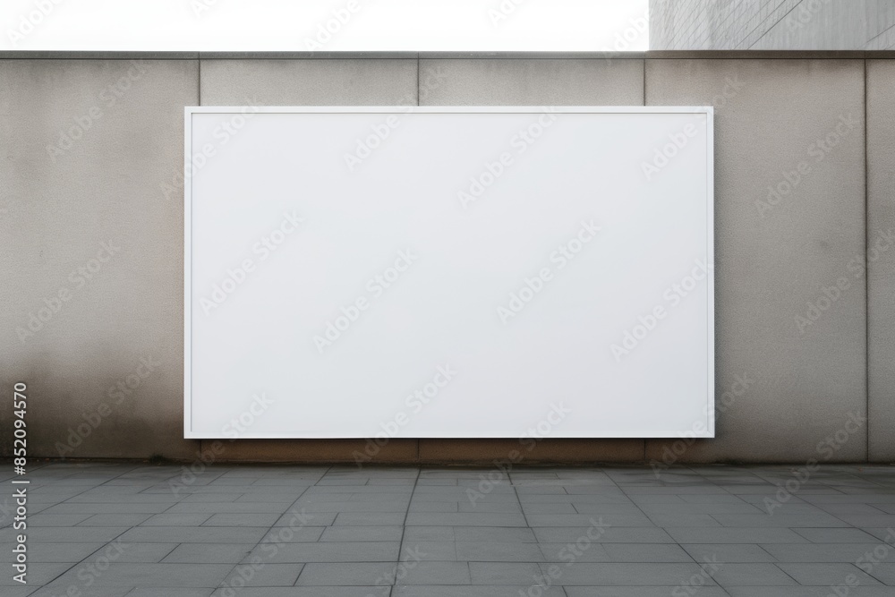 Clean and crisp plain poster on top of a pealing wall Clean and crisp plain poster on top of a pealing wall