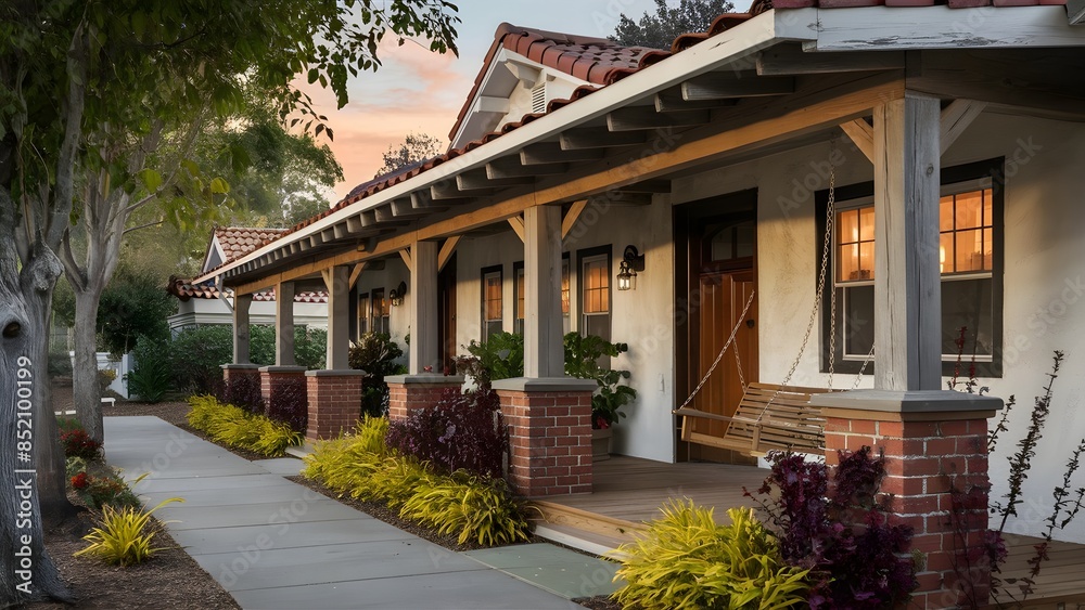 Fototapeta premium california bungalow vs craftsman