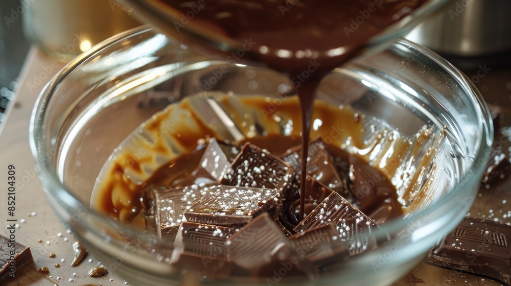 Heat could melt butter in a glass bowl over hot water Making Salted Caramel Chocolate Icebox Cake Collection Heat could melt butter in a glass bowl over hot water Making Salted Caramel Chocolate Icebox Cake Collection