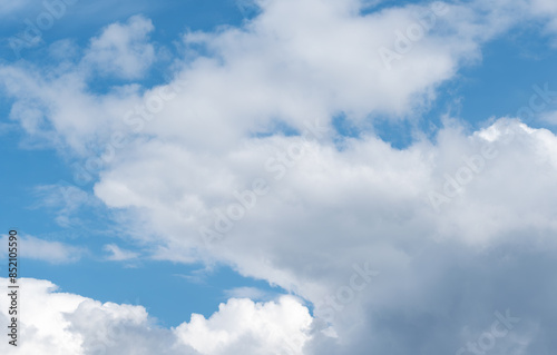 summer blue sky cloud gradient light white background.beauty bright cloud cover in the sun calm cler winter air background .spring wind 