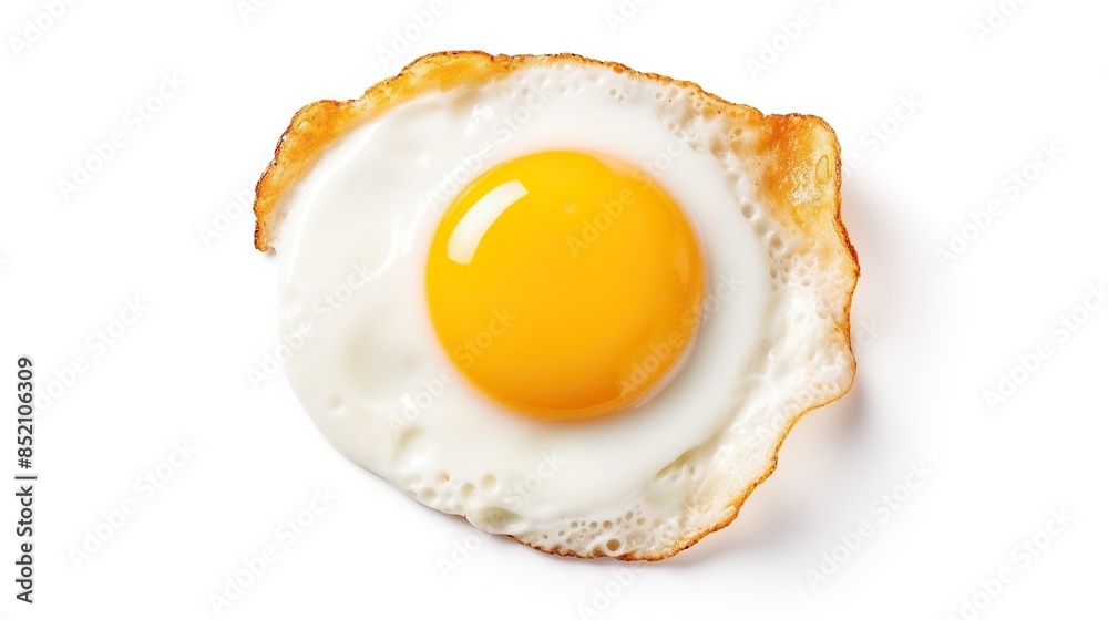 Close-Up of a Sunny-Side Up Fried Egg Close-Up of a Sunny-Side Up Fried Egg