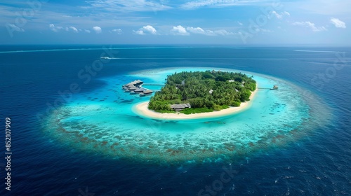 The Maldives is a tropical paradise located in the Indian Ocean, renowned for its stunning turquoise waters © Mahmud