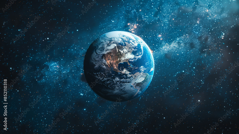 Earth in the outer space collage. Abstract wallpaper. Our home Earth in the outer space collage. Abstract wallpaper. Our home