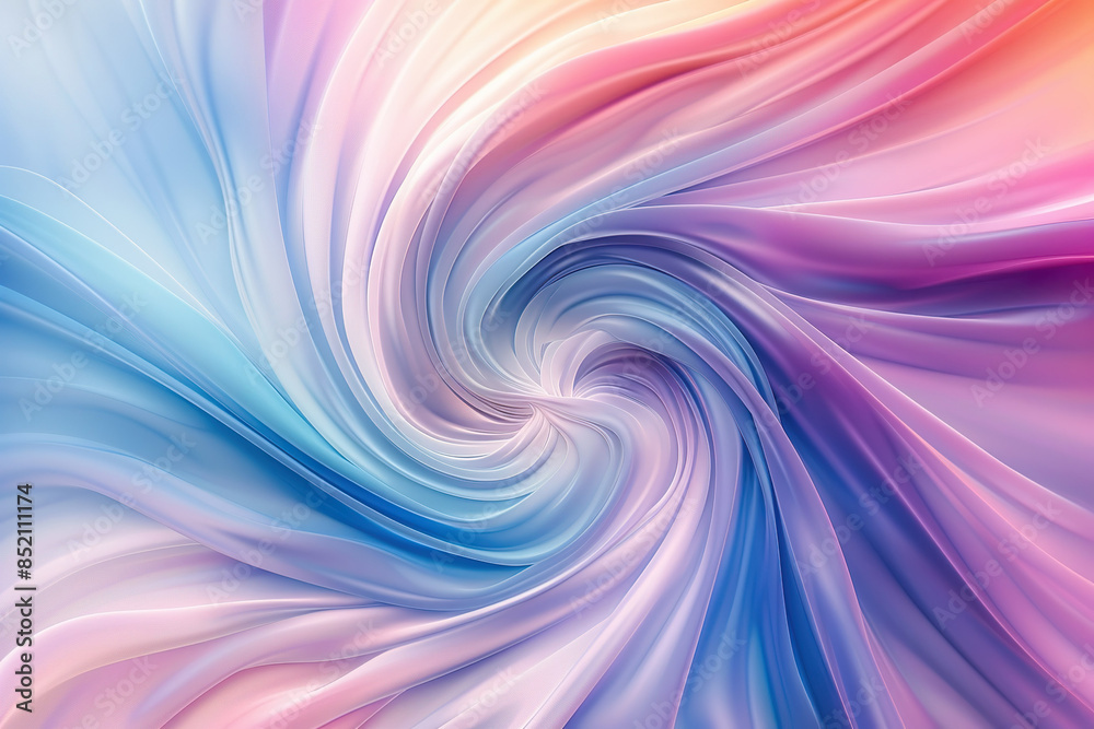 Fototapeta premium A colorful swirl of paint with a rainbow of colors