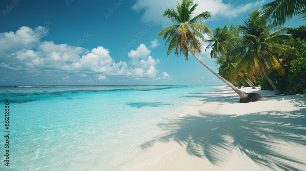 Tropical Paradise Beach Scene