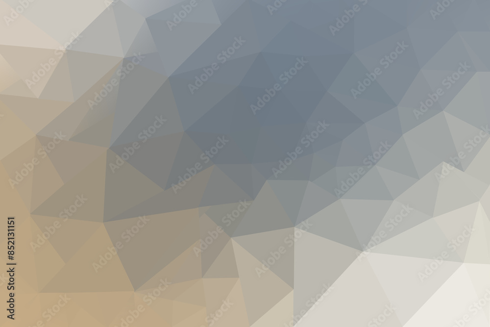 Low Poly Gradient Background in Shades of Blue Gray Beige for Modern Design Usage Low Poly Gradient Background in Shades of Blue Gray Beige for Modern Design Usage
