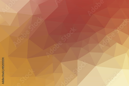 Vibrant Low Poly Background with Red Orange and Yellow Gradient for Modern Design