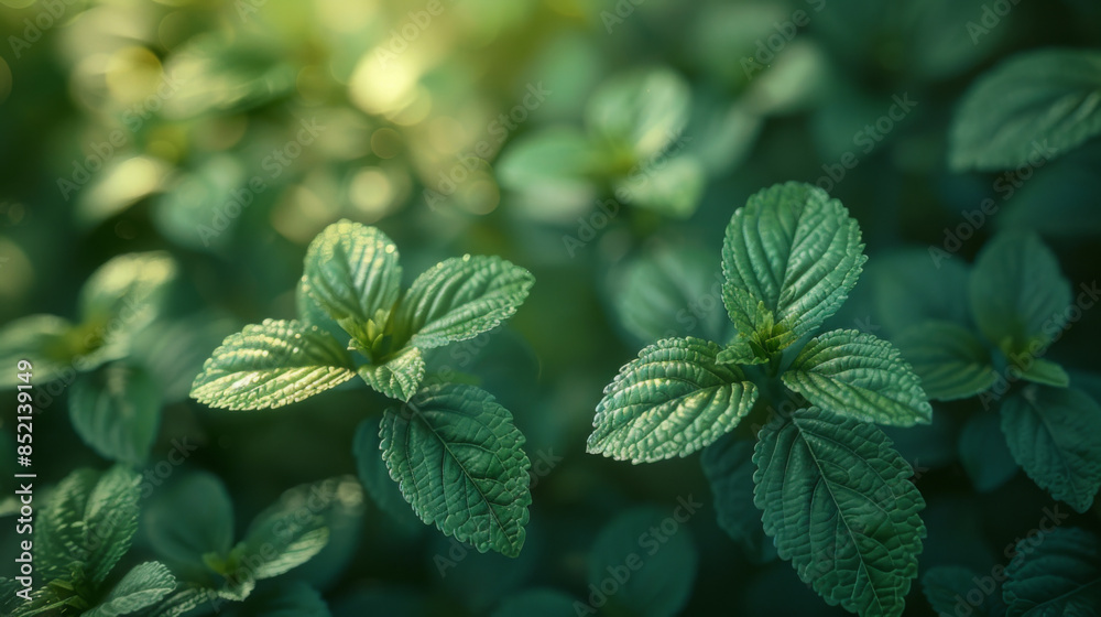Fresh green tree leaves, frame. Natural background