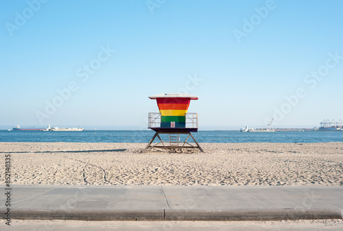 Pride Month - Rainbow Lifeguard Tower