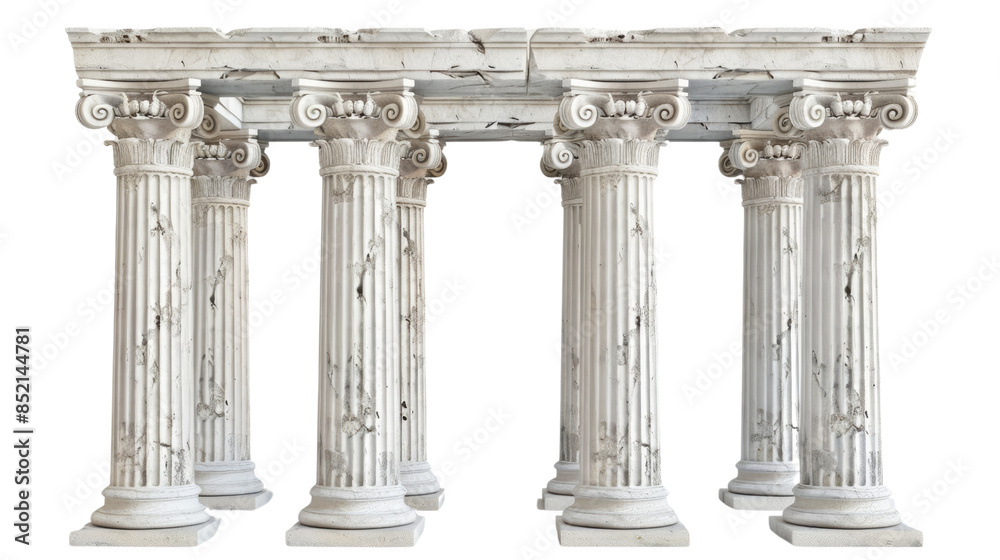 Greek columns on a transparent background Greek columns on a transparent background