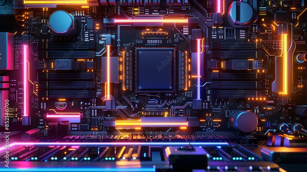 an abstract hardware board an abstract hardware board