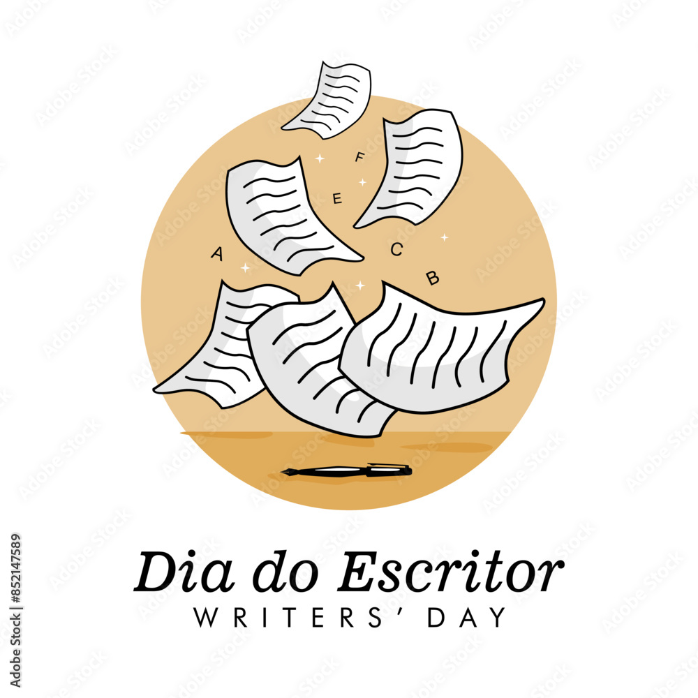 vector dia do escritor poster template vector dia do escritor poster template
