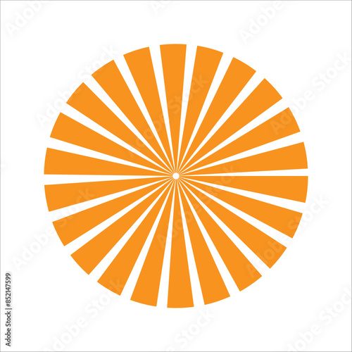 Starburst, sunburst background. Vintage abstract template with yellow sunrays eps 10
