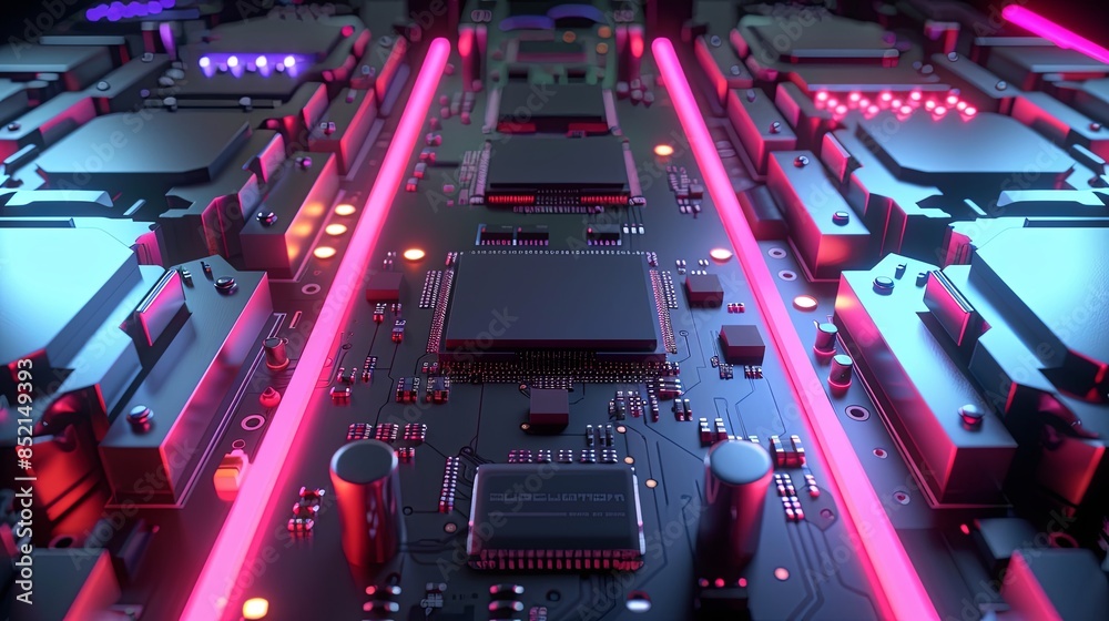 an abstract hardware board an abstract hardware board