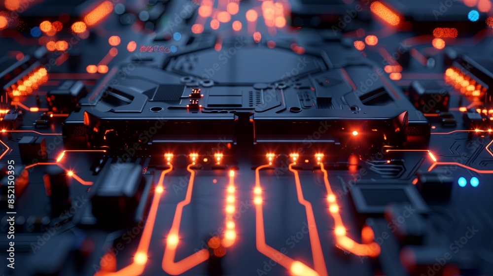 an abstract hardware board an abstract hardware board