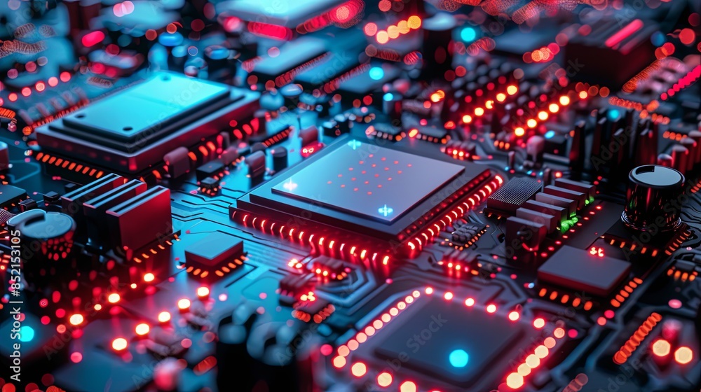 an abstract hardware board an abstract hardware board
