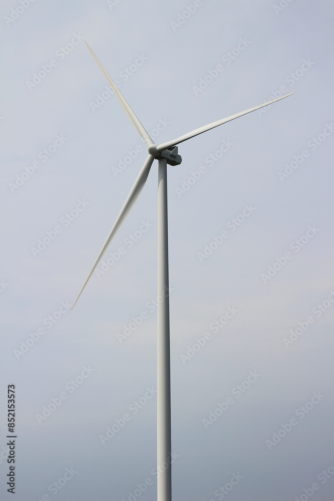 View of electricity wind wheels or turbines View of electricity wind wheels or turbines