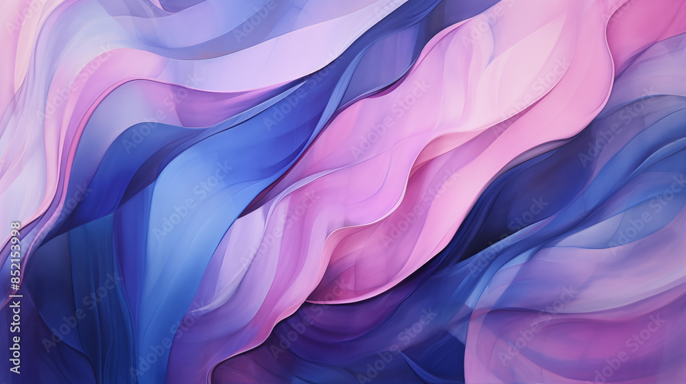 Flowing Abstract Fluid Art in Pink and Blue Flowing Abstract Fluid Art in Pink and Blue