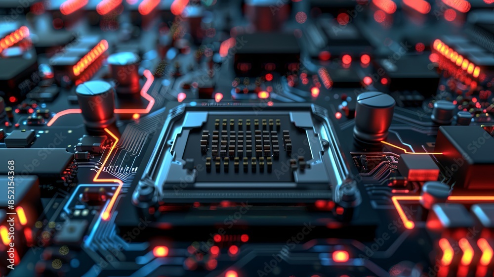 an abstract hardware board an abstract hardware board
