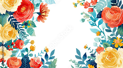 Flowers on a transparent background