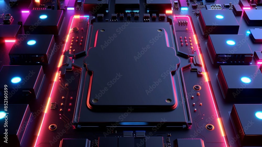 an abstract hardware board an abstract hardware board