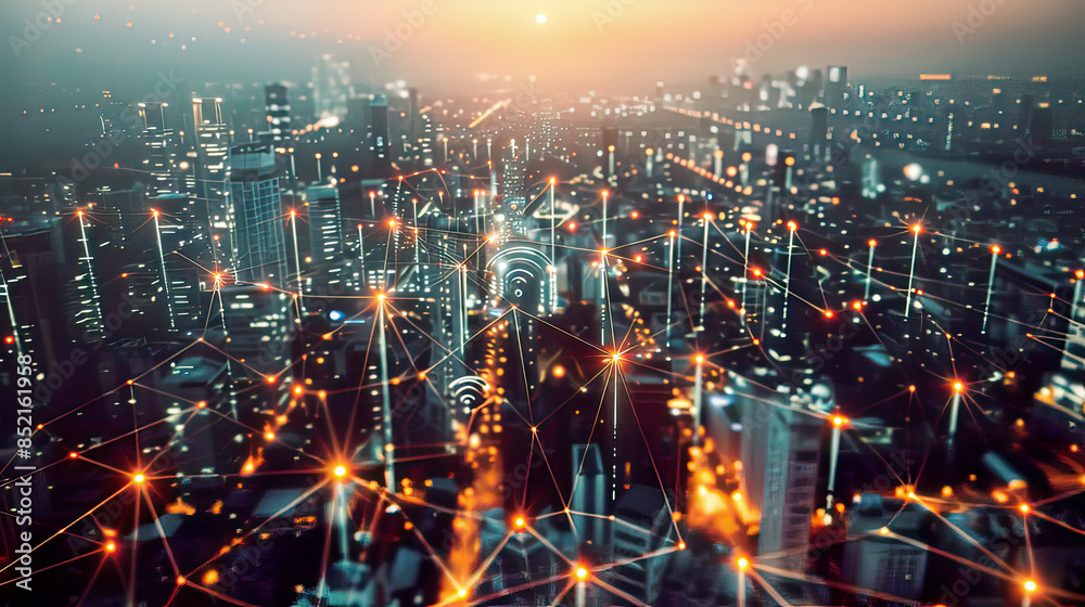 custom made wallpaper toronto digital5G technlogy Image High resolution