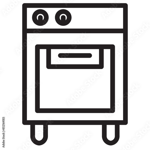Furnace Kiln Oven Line Icon © handokof