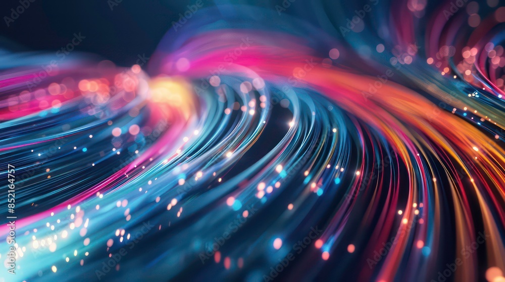 Data Stream Velocity: High-Tech Abstract. a high-speed visualization of data flow, represented through dynamic lines and vibrant colors, symbolizing connectivity and digital information processing Data Stream Velocity: High-Tech Abstract. a high-speed visualization of data flow, represented through dynamic lines and vibrant colors, symbolizing connectivity and digital information processing