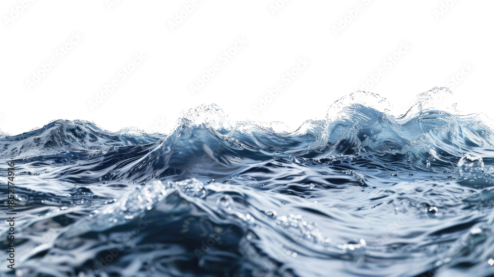 Sea waves on a transparent background Sea waves on a transparent background