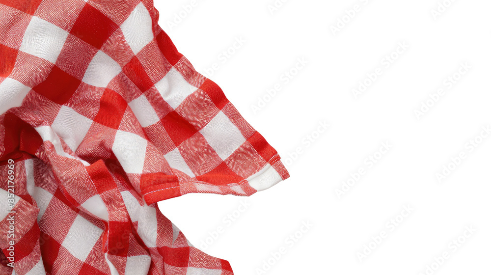 Plaid tablecloth on a transparent background Plaid tablecloth on a transparent background