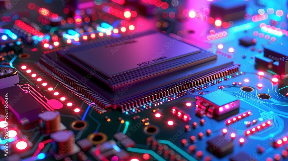 an abstract hardware board an abstract hardware board