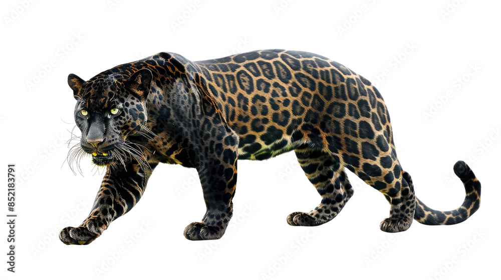 Fototapeta premium Panther on transparent background