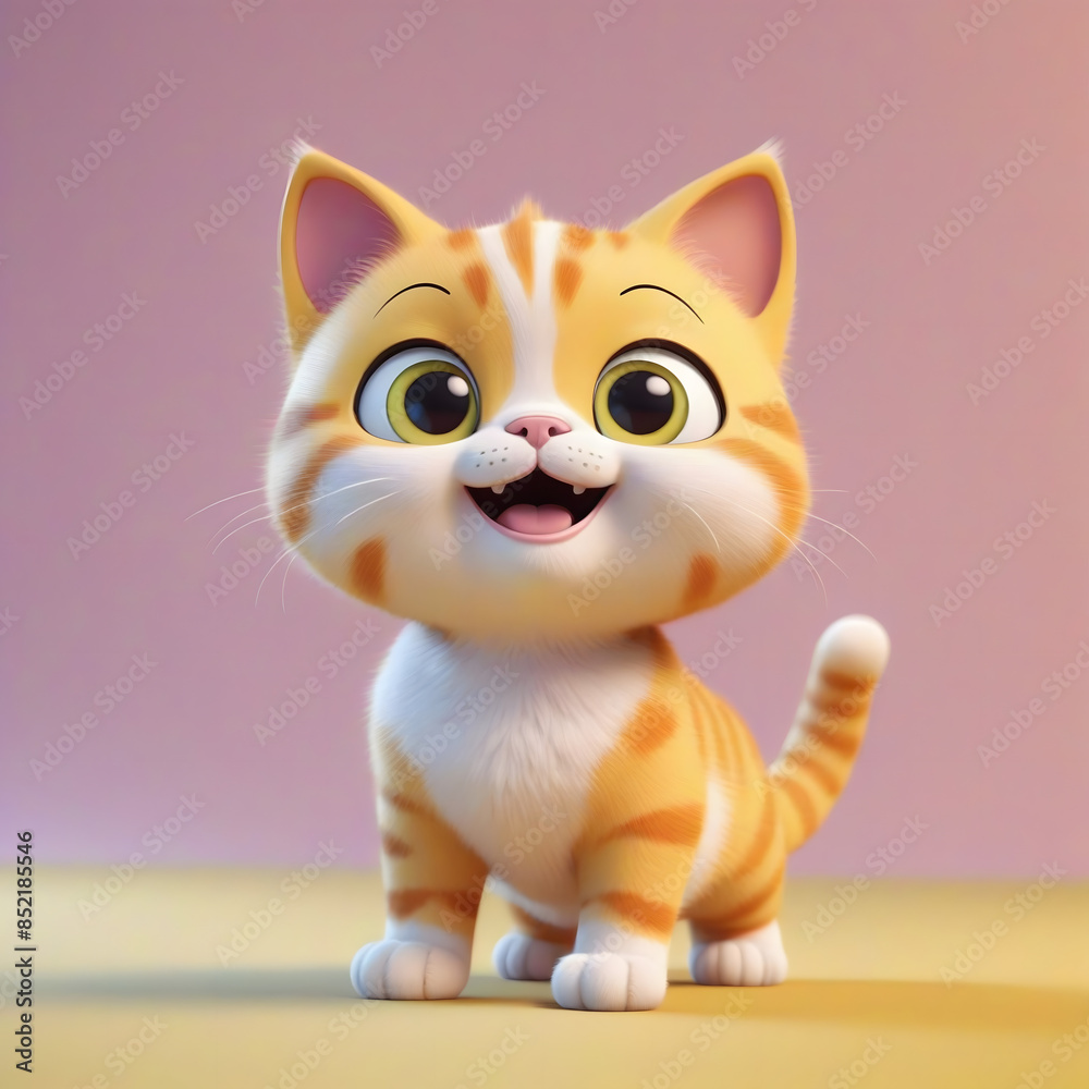 Cute Cat Yellow Cute Cat Yellow