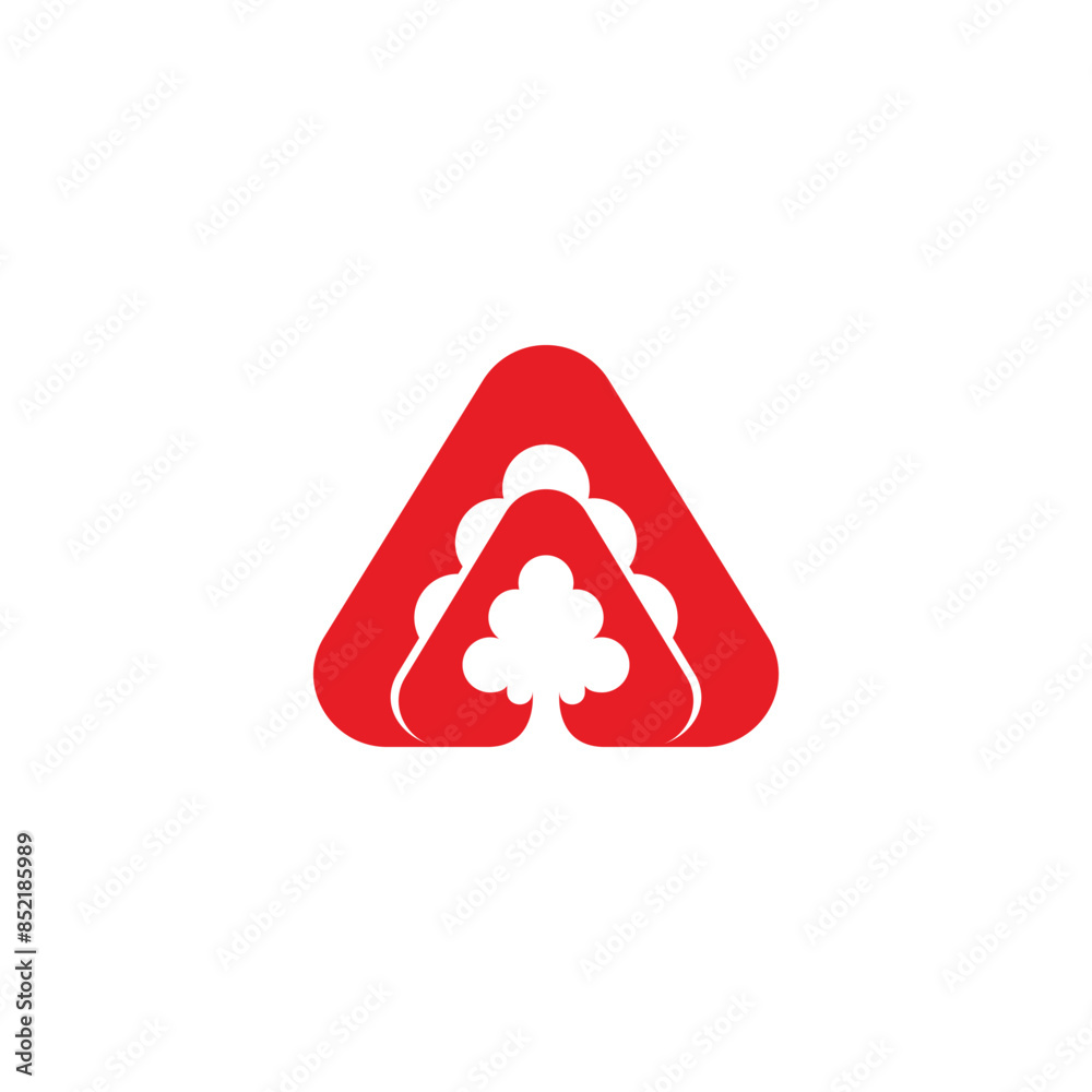 explotion smoke triangle paper card design logo vector