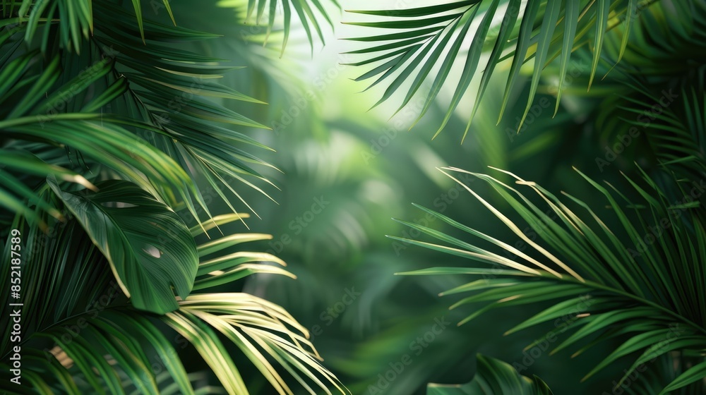 Background of palm leaves Background of palm leaves