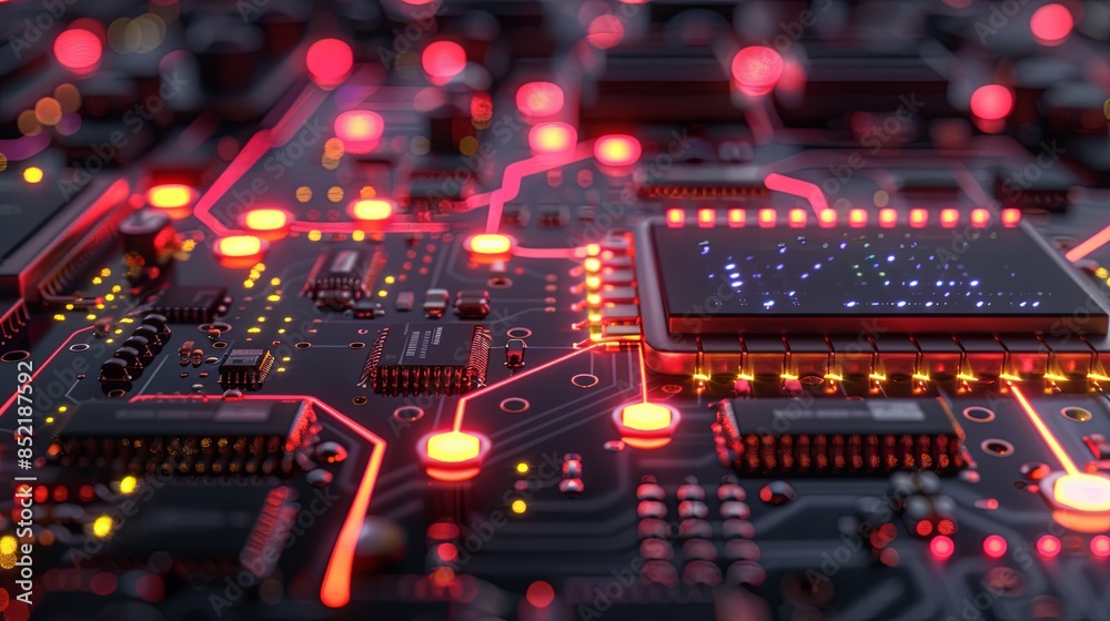 an abstract hardware board an abstract hardware board