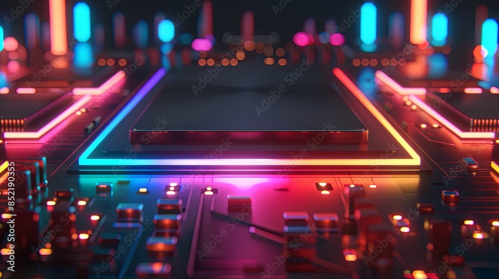 an abstract hardware board an abstract hardware board
