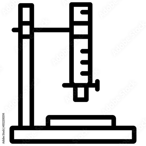 burette icon illustration design with outline