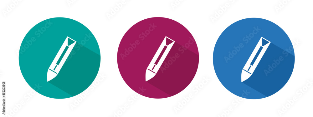 Icon for crayon vector illustration in flat. Icon for crayon vector illustration in flat.