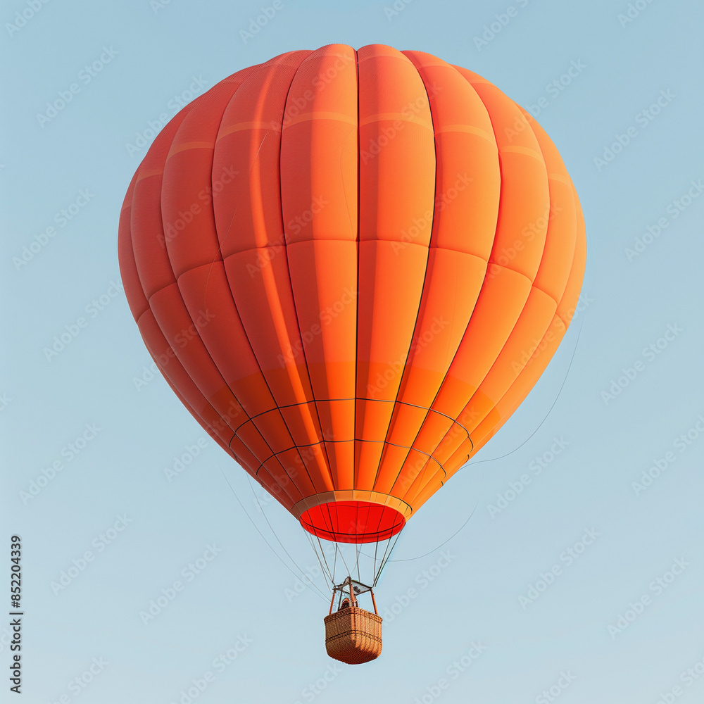 Fototapeta premium Soar High with Hot Air: Peach Corner Balloon Ascents