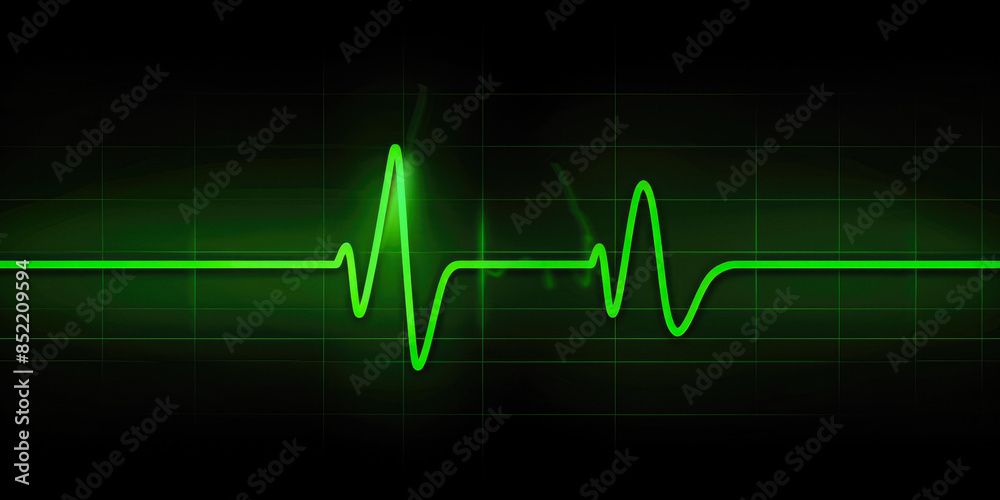 Neon Green Heartbeat Line On Dark Neutral Background For Wallpaper Created Using Artificial Intelligence Neon Green Heartbeat Line On Dark Neutral Background For Wallpaper Created Using Artificial Intelligence