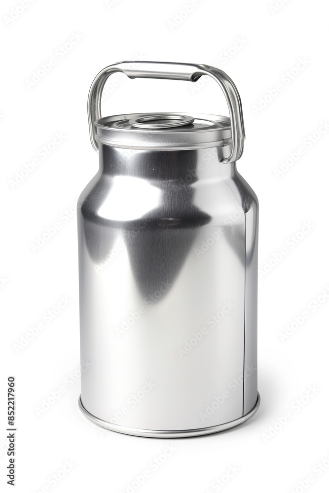 Aluminum milk can isolated on a white background Aluminum milk can isolated on a white background