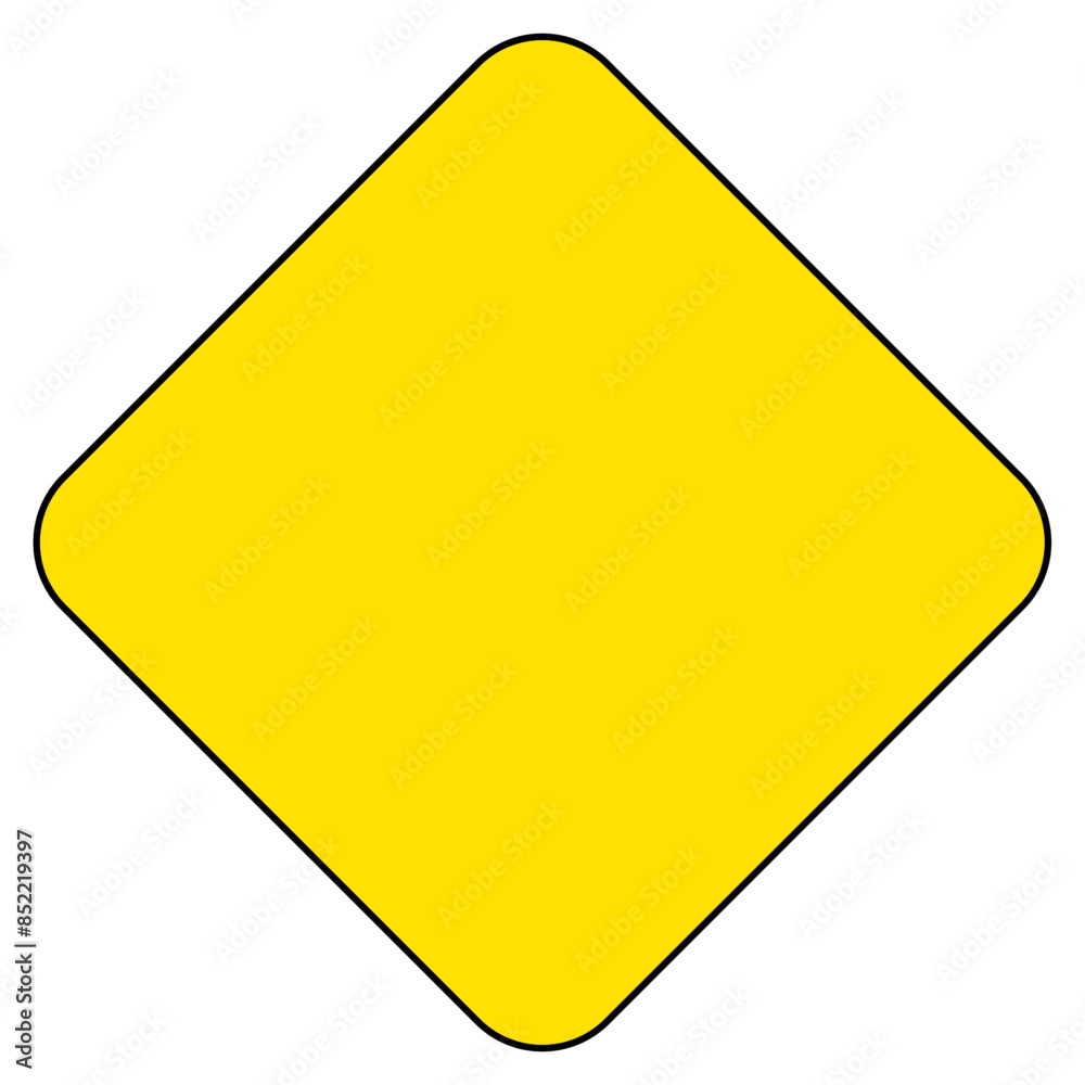 Blank board template road sign Blank board template road sign