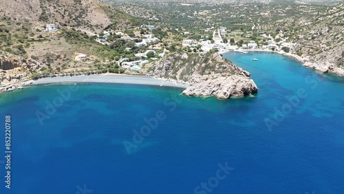 
Volcano beach Mavra Volia on Chios island, Greece photo